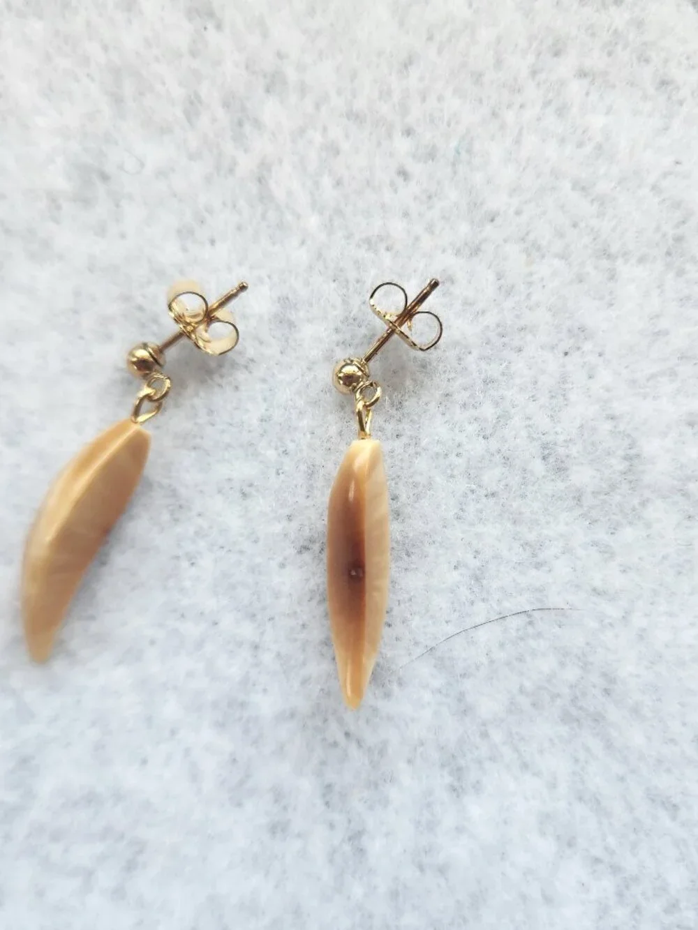 Ancient Walrus Ivory post earrings